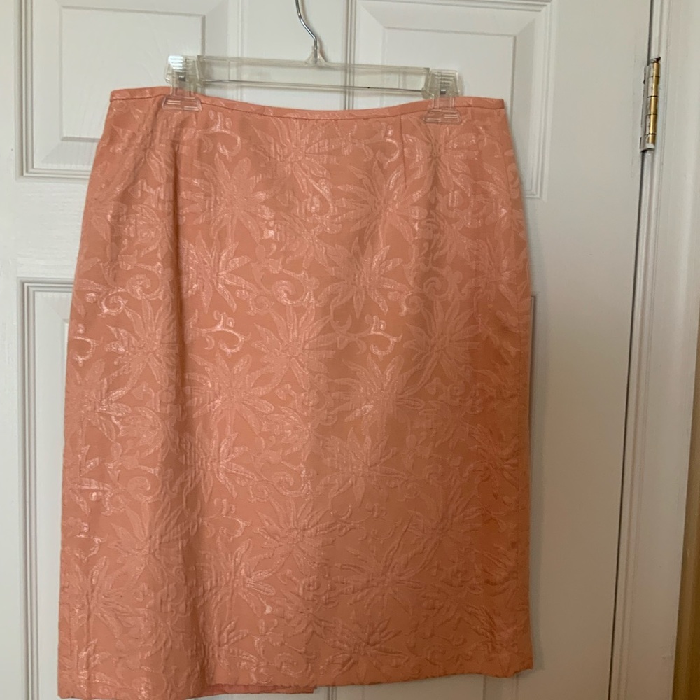 Isabella size 10 suit. Peach color